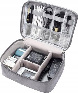 Organizer Hello Case ORGANIZER TORBA PODRÓŻNA NA KABLE ŁADOWARKI ELEKTRONIKĘ ETUI SZARY 3