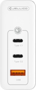 Ładowarka Jellico SZYBKA ŁADOWARKA SIECIOWA 100W 2XUSB-C   1XUSB QC3.0   USB-C -USB-C 4
