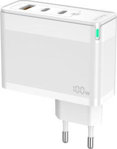 Ładowarka Jellico SZYBKA ŁADOWARKA SIECIOWA 100W 2XUSB-C   1XUSB QC3.0   USB-C -USB-C 6