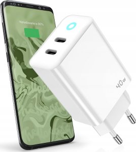 Ładowarka Jellico JELLICO ładowarka sieciowa EU19 GaN PD 40W 2xUSB-C Biały 2