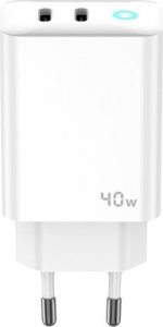 Ładowarka Jellico JELLICO ładowarka sieciowa EU19 GaN PD 40W 2xUSB-C Biały 4