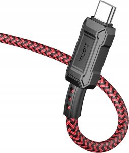 Kabel USB Hello Case USB-C - USB-C 1 m Czerwono-czarny (GSMA0281) 2