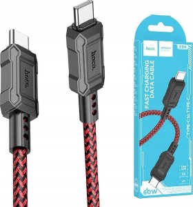 Kabel USB Hello Case USB-C - USB-C 1 m Czerwono-czarny (GSMA0281) 5