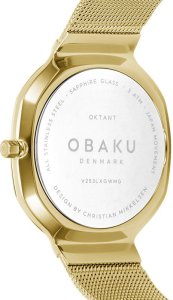 Zegarek OBAKU Zegarek damski Obaku Denmark V253LXGWMG złoty 6