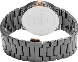 Zegarek OBAKU Zegarek męski Obaku Denmark V281GXBBCB czarny 6