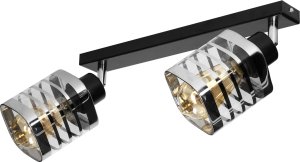 Lampa sufitowa Orno SIENA 2P E27, oprawa ścienno-sufitowa, max. 2x60W, czarna, listwa 1