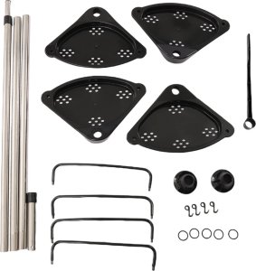 ATL AG982A Półka łazienkowa teleskopowa       czarna 3