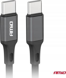 Kabel USB AMiO USB-C - USB-C 2 m Czarny 2