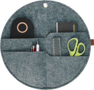 Bertoni BERTONI EE Organizer na ścianę kółko z kieszeniami szary XL 2