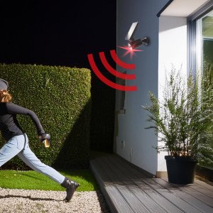 CE Solarna atrapa kamery, migająca dioda, czujnik ruchu, oświetlenie LED, naklejka gratis, SOL1801S 9