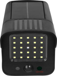 CE Solarna atrapa kamery, migająca dioda, czujnik ruchu, oświetlenie LED, naklejka gratis, SOL1803S 3
