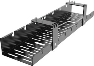 ATL DA263 Organizer na kable pod biurko blat  czarny 3