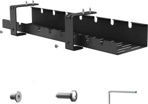 ATL DA263 Organizer na kable pod biurko blat  czarny 4