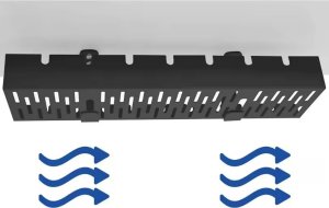 ATL DA263 Organizer na kable pod biurko blat  czarny 6