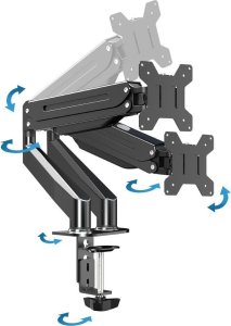 Esperanza Uchwyt biurkowy na 2 monitory 17" - 27" Mache (ERW020) 4