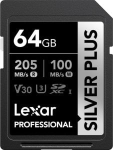 Karta Lexar Professional Silver Plus SDXC 64 GB Class 10 UHS-I/U3 V30 (LSDSIPL064G-BNNNG) 1