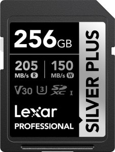 Karta Lexar Professional Silver Plus SDXC 256 GB Class 10 UHS-I/U3 V30 (LSDSIPL256G-BNNNG) 1