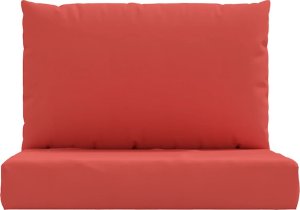 vidaXL Poduszki na palety, 2 szt., czerwone, tkanina Oxford 4