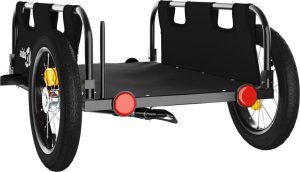 vidaXL Przyczepka rowerowa, czarna, tkanina Oxford i żelazo 7