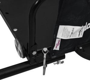 vidaXL Przyczepka rowerowa, czarna, tkanina Oxford i żelazo 9