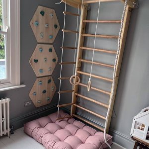 Małpiszon Drabinka gimnastyczna przyścienna biała Numi Irelio 4