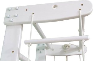 Małpiszon Drabinka gimnastyczna przyścienna biała Numi Irelio 5