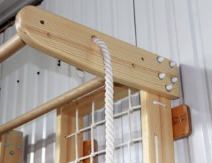 Małpiszon Drabinka gimnastyczna drewniana biała Kombik Irelio 3