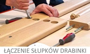 Małpiszon Drabinka gimnastyczna drewniana biała Kombik Irelio 4