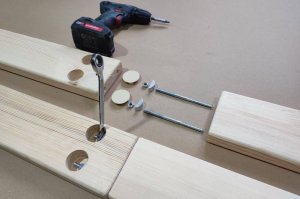 Małpiszon Drabinka gimnastyczna drewniana biała Kombik Irelio 5