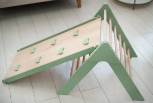 Małpiszon Domowy plac zabaw trójkąt Pikler Montessori biały Moon LunaToys 36