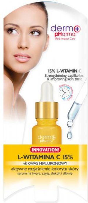 Dermo Pharma Bio Serum L-witamina C 15% aktywne rozjaśnienie kolorytu 15ml 2