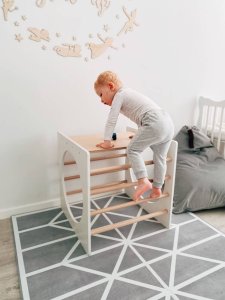 Małpiszon Domowy plac zabaw kostka wspinaczkowa drewno Box Małpiszon 12