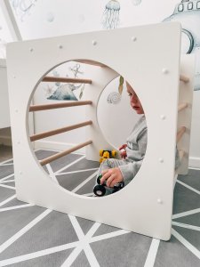 Małpiszon Domowy plac zabaw kostka wspinaczkowa drewno Box Małpiszon 14