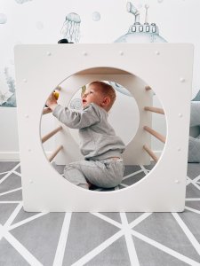 Małpiszon Domowy plac zabaw kostka wspinaczkowa drewno Box Małpiszon 8