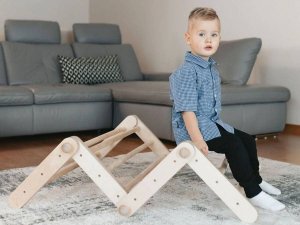 Małpiszon Domowy plac zabaw Mopitri drewno Karussell 2