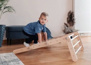 Małpiszon Domowy plac zabaw Mopitri drewno Karussell 3