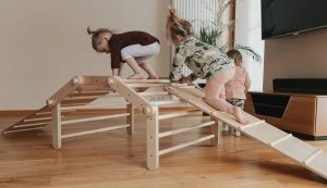 Małpiszon Domowy plac zabaw Fipitri drewno Karussell 2