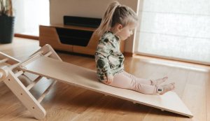 Małpiszon Domowy plac zabaw Fipitri drewno Karussell 3