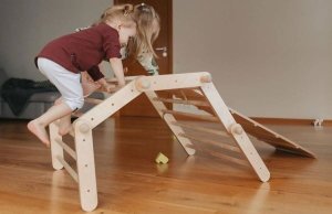 Małpiszon Domowy plac zabaw Fipitri drewno Karussell 6