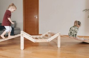 Małpiszon Domowy plac zabaw Fipitri drewno Karussell 10