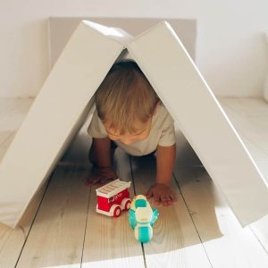 Małpiszon Składany materac pod drabinkę gimnastyczną 100x100x10 cm Kometa jasnozielono - żółty 3