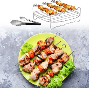 Frytkownica beztłuszczowa Yoer 4w1 Frytkownica BEZTŁUSZCZOWA Piekarnik GRILL Suszarka do grzybów, owoców, warzyw YOER 1700W + WI-FI - YOER Crispo AF01BK 11