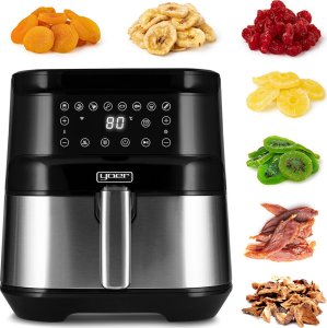 Frytkownica beztłuszczowa Yoer 4w1 Frytkownica BEZTŁUSZCZOWA Piekarnik GRILL Suszarka do grzybów, owoców, warzyw YOER 1700W + WI-FI - YOER Crispo AF01BK 6