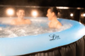 Jacuzzi ogrodowe MSpa Basen z hydromasażem dmuchane 4 osoby Glow MSpa Bąbelki 5