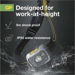 Latarka GP Latarka czołowa z czujnikiem ruchu 375lm, 110m, 4 tryby - GP DISCOVERY CHW54 19