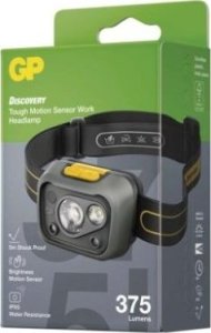 Latarka GP Latarka czołowa z czujnikiem ruchu 375lm, 110m, 4 tryby - GP DISCOVERY CHW54 5