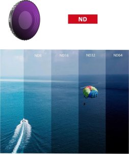 BRDRC ZESTAW 4X FILTR SZARY DO DJI OSMO ACTION 4 - ND8 / ND16 / ND32 / ND64 6