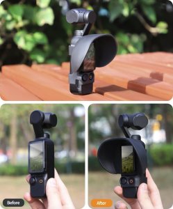 SunnyLife OSŁONA OCHRONNA PRZECIWSŁONECZNA 2W1 NA EKRAN DO KAMERY DJI OSMO POCKET 3 2