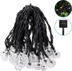 Aigostar  Girlanda solarna małe kulki 1,5 cm łańcuch ozdobny 50 perełek10 metrów mleczna Girlanda solarna małe kulki 1,5 cm łańcuch ozdobny 50 perełek10 metrów 4