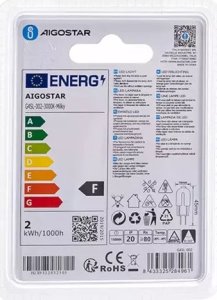 Aigostar  Żarówka diodowa SMD LED G4 1,7W biała ciepła 12V/160LM AC/DC Żarówka diodowa SMD LED G4 1,7W biała ciepła 12V/160LM AC/DC 5